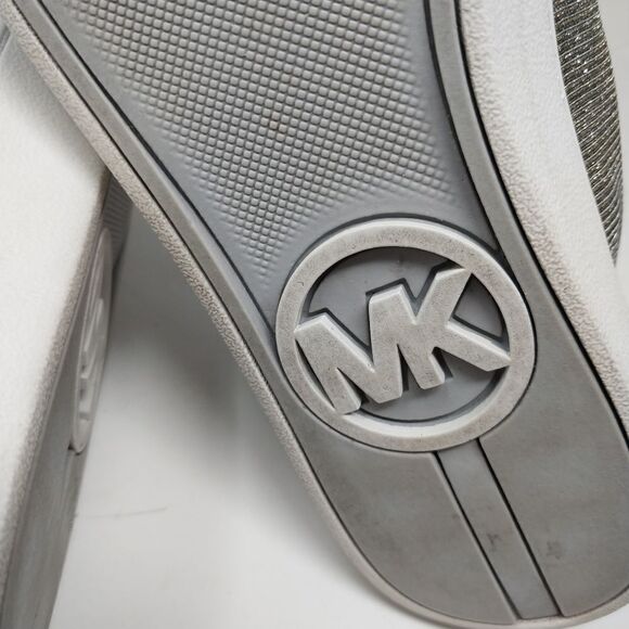 Michael Michael Kors Slip on Shoes. Silver sparkle color. Size 7M. - Picture 11 of 16